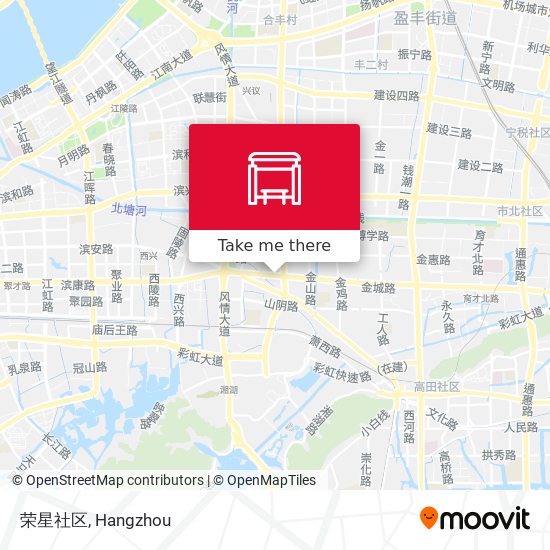 荣星社区 map