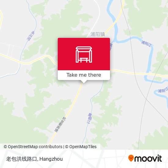 老包洪线路口 map