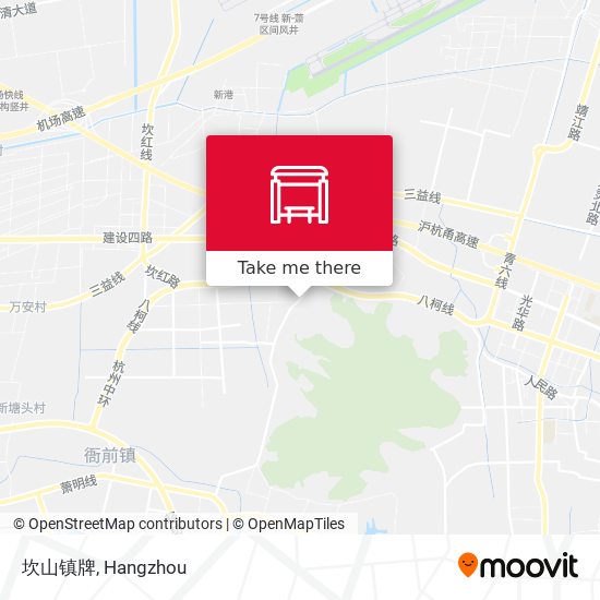 坎山镇牌 map