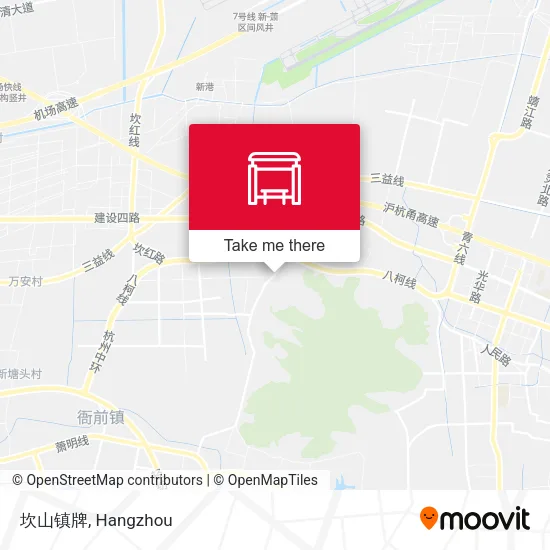 坎山镇牌 map