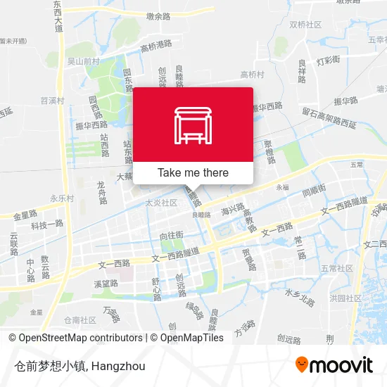 仓前梦想小镇 map