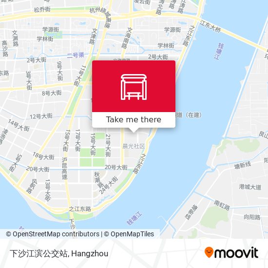 下沙江滨公交站 map
