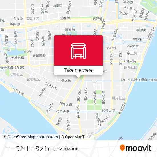 十一号路十二号大街口 map