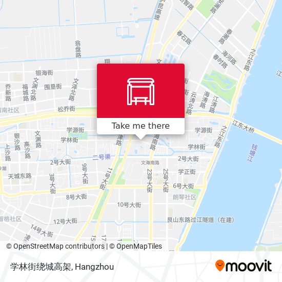 学林街绕城高架 map