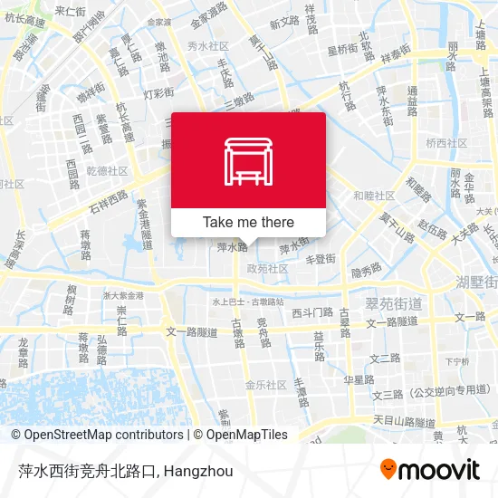 萍水西街竞舟北路口 map