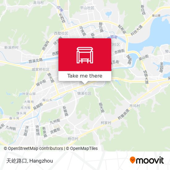 天屹路口 map