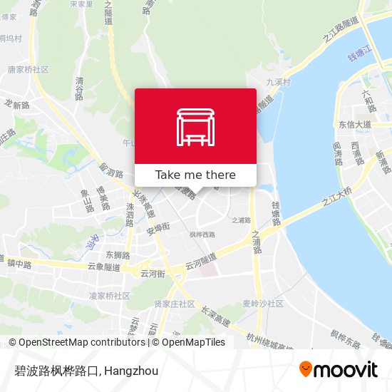 碧波路枫桦路口 map