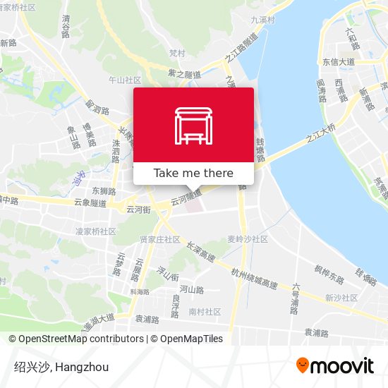 绍兴沙 map
