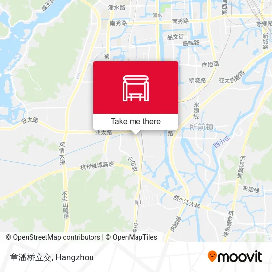 章潘桥立交 map