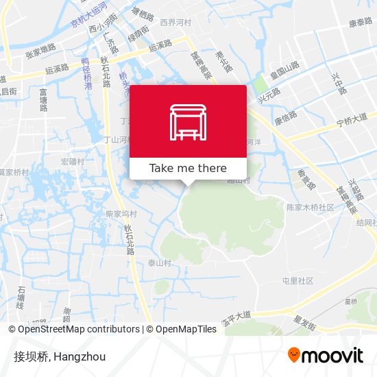接坝桥 map