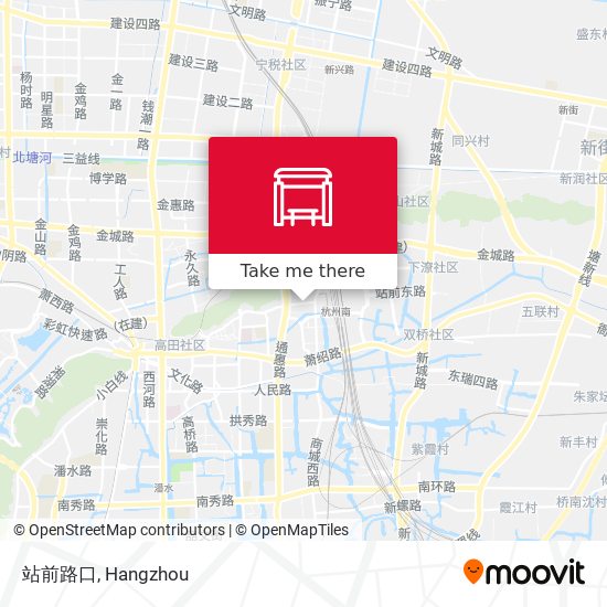 站前路口 map