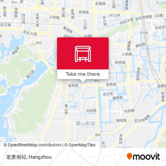 老萧南站 map