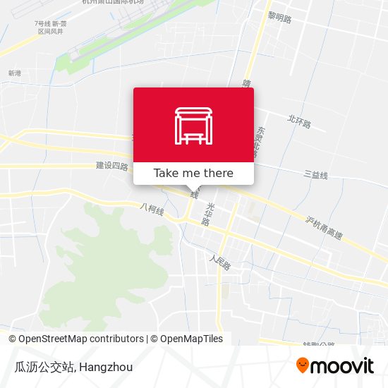 瓜沥公交站 map