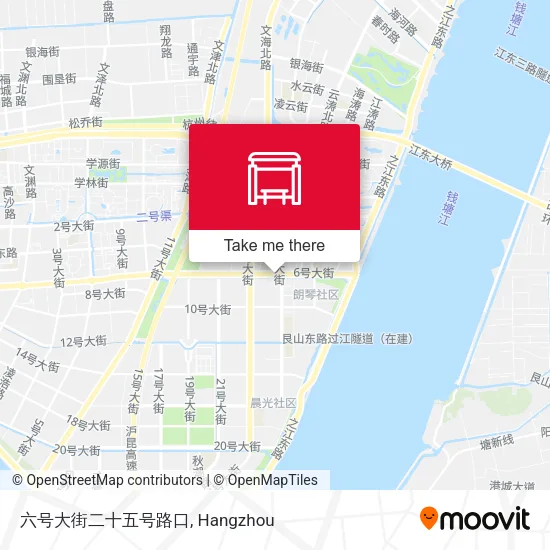 六号大街二十五号路口 map