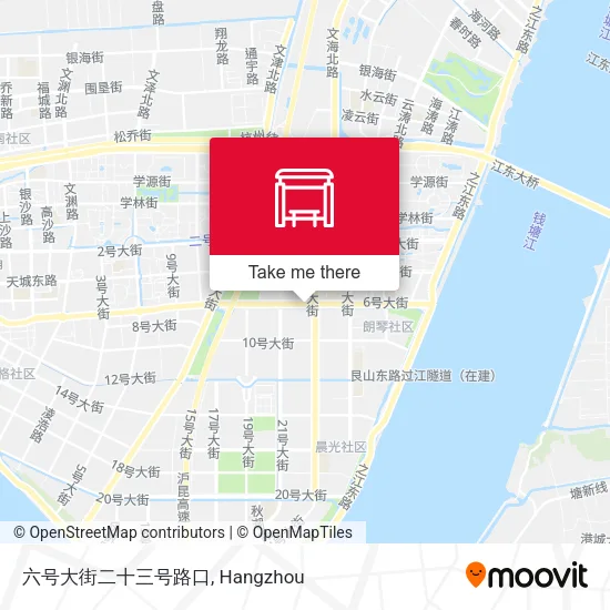 六号大街二十三号路口 map