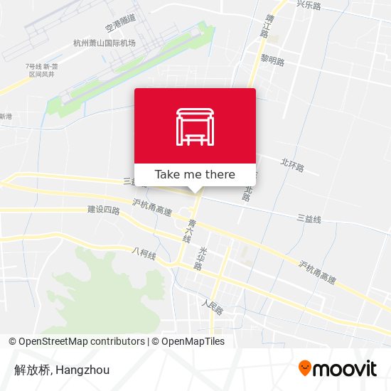 解放桥 map