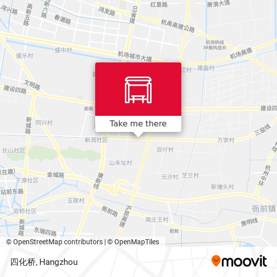 四化桥 map