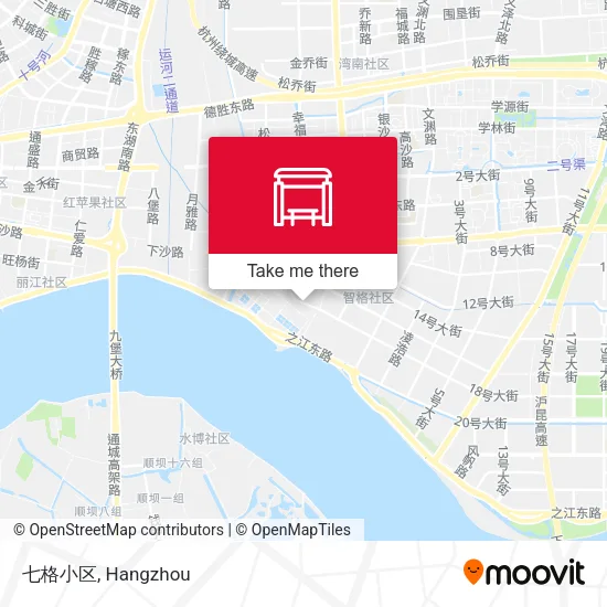 七格小区 map