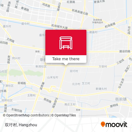 双圩村 map