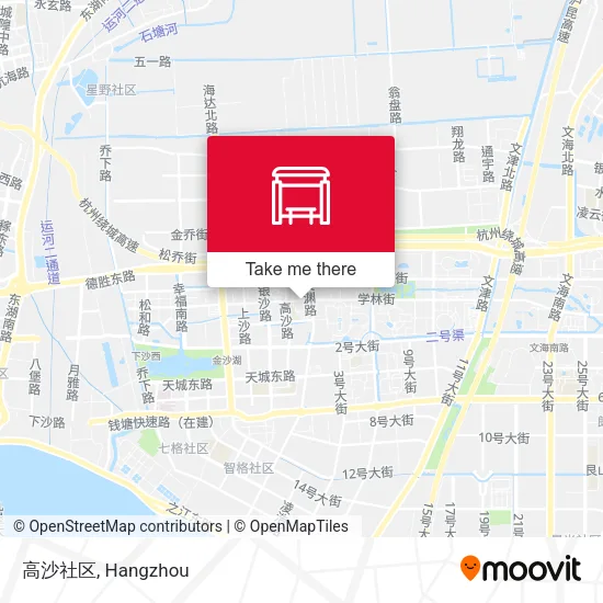 高沙社区 map