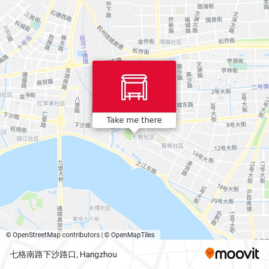 七格南路下沙路口 map