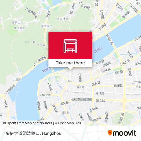 东信大道闻涛路口 map