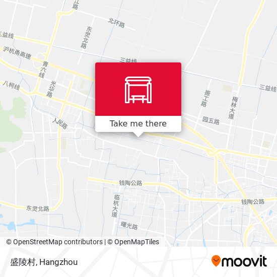 盛陵村 map