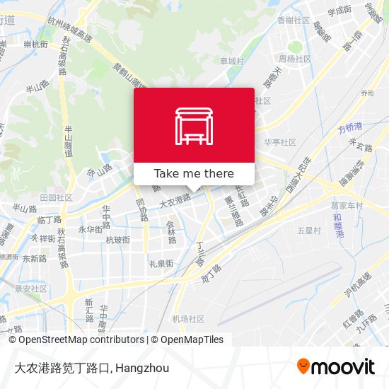 大农港路笕丁路口 map