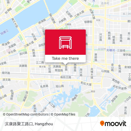 滨康路聚工路口 map