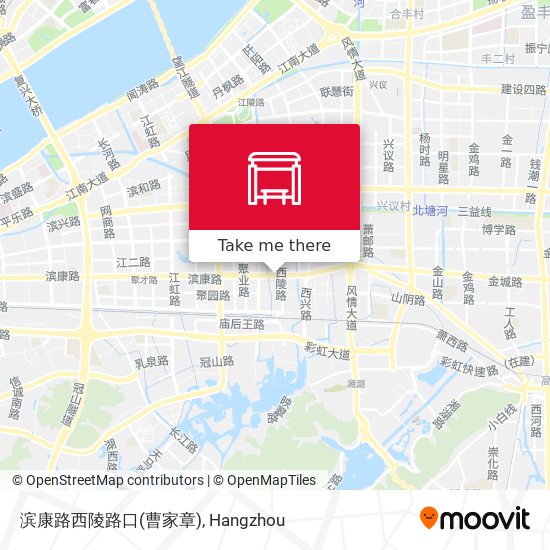 滨康路西陵路口(曹家章) map