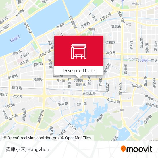 滨康小区 map