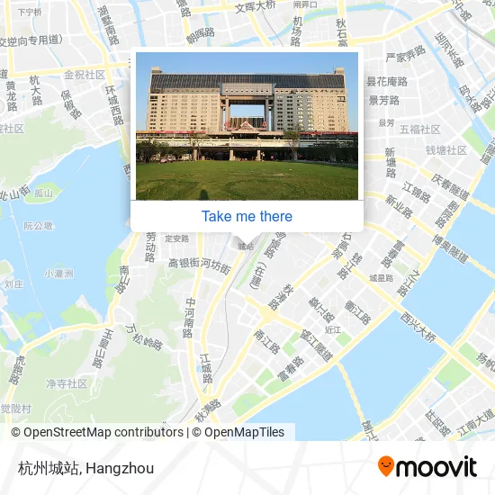 杭州城站 map