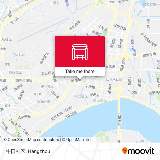 牛田社区 map