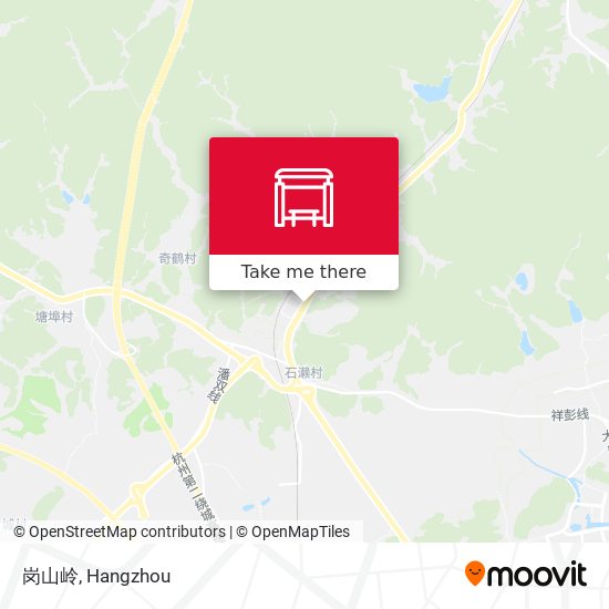 岗山岭 map