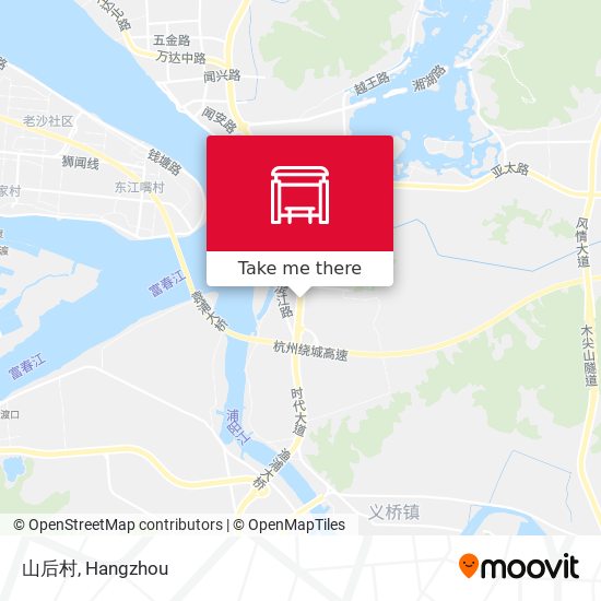 山后村 map