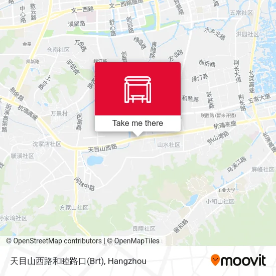 天目山西路和睦路口(Brt) map