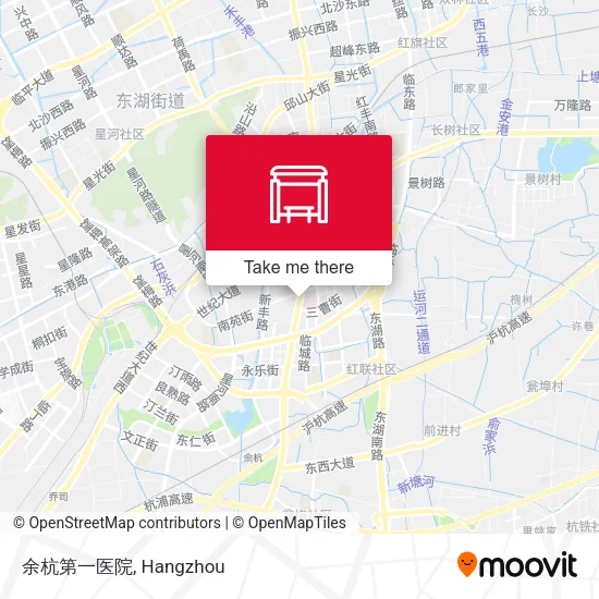 余杭第一医院 map