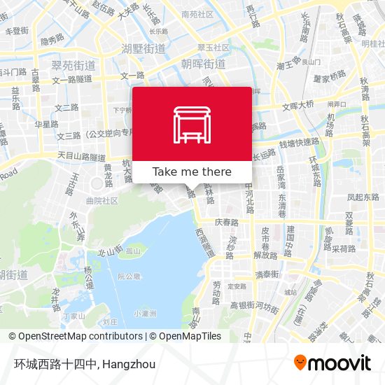 环城西路十四中 map