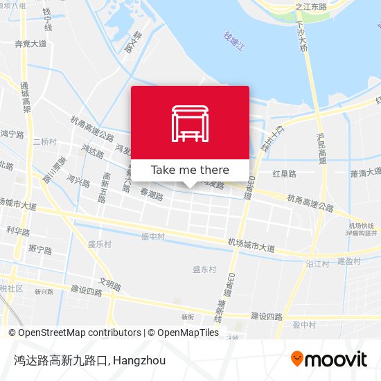 鸿达路高新九路口 map