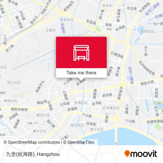 九堡(杭海路) map