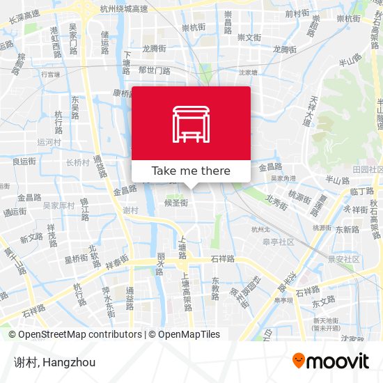 谢村 map