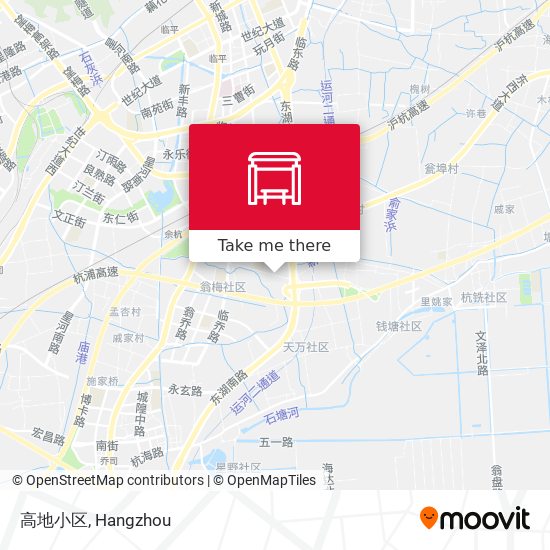 高地小区 map
