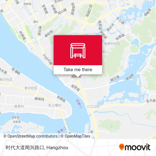 时代大道闻兴路口 map