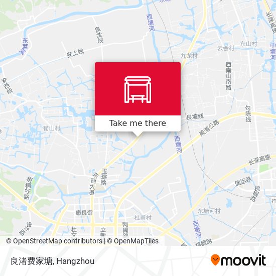 良渚费家塘 map