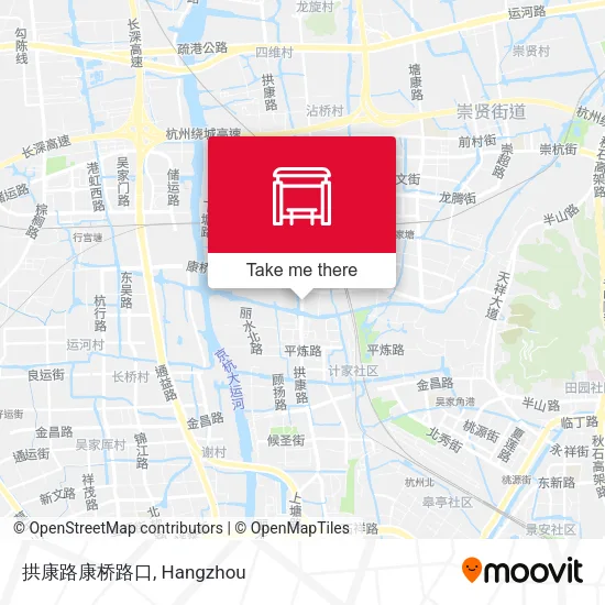 拱康路康桥路口 map