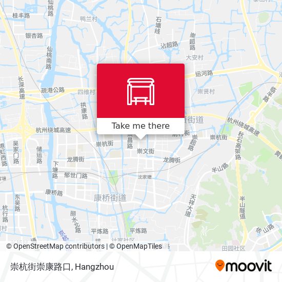崇杭街崇康路口 map