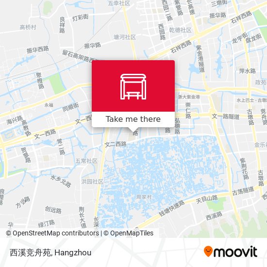 西溪竞舟苑 map