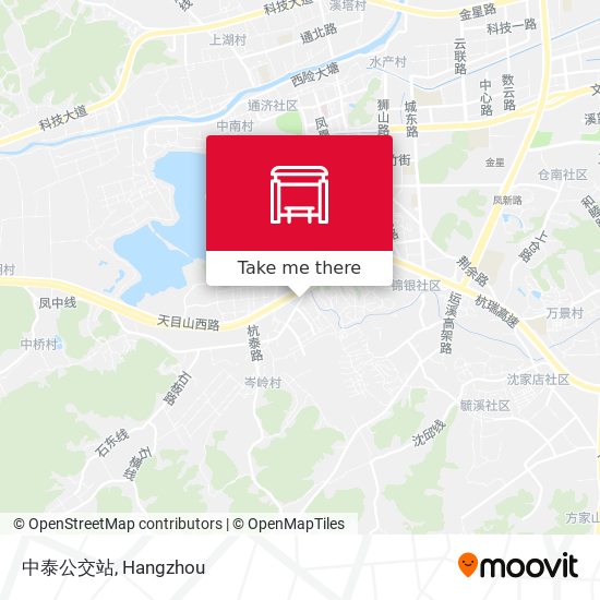 中泰公交站 map