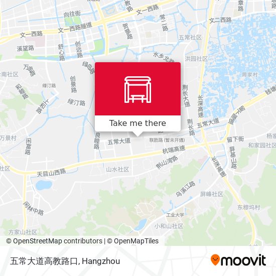 五常大道高教路口 map
