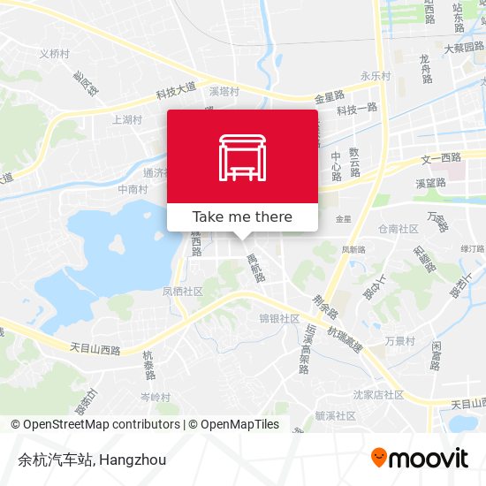 余杭汽车站 map